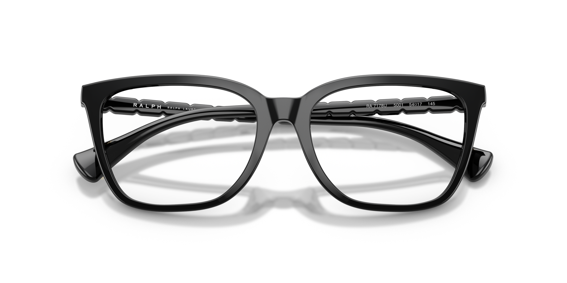 RA7178U Shiny Black PlasticEyeglass Frames for Glasses Direct, Closed View