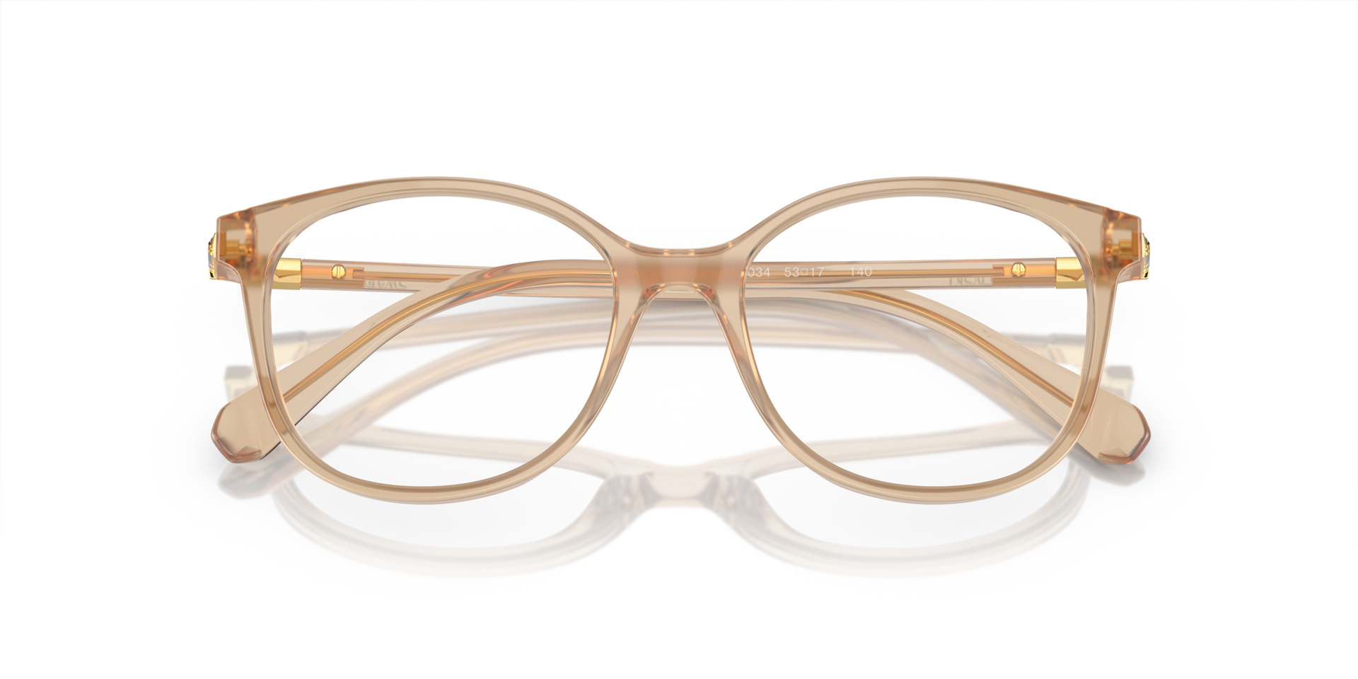 SK2002 Opaline Light Brown AcetateEyeglass Frames for Glasses Direct, Closed View