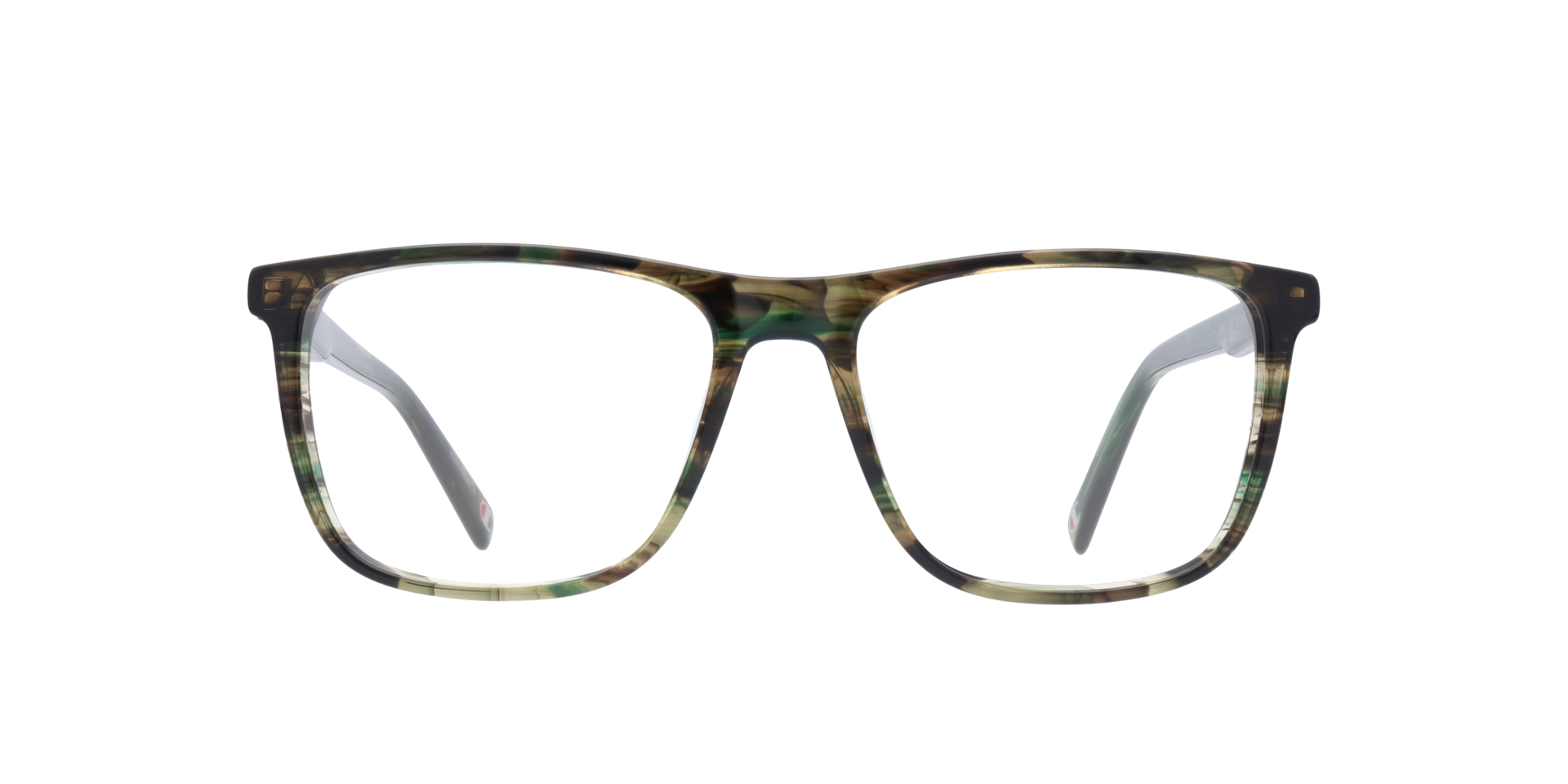 Snag Green MetalEyeglass Frames for Glasses Direct, Front View