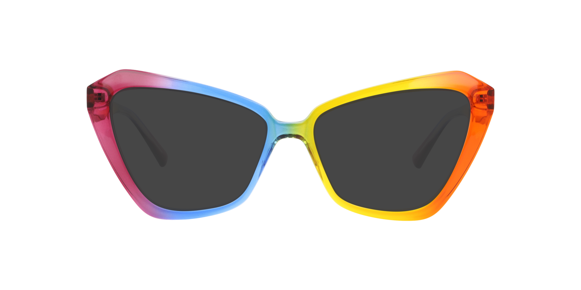 Notice Rainbow PlasticEyeglass Frames for Glasses Direct, with Tinted Lenses
