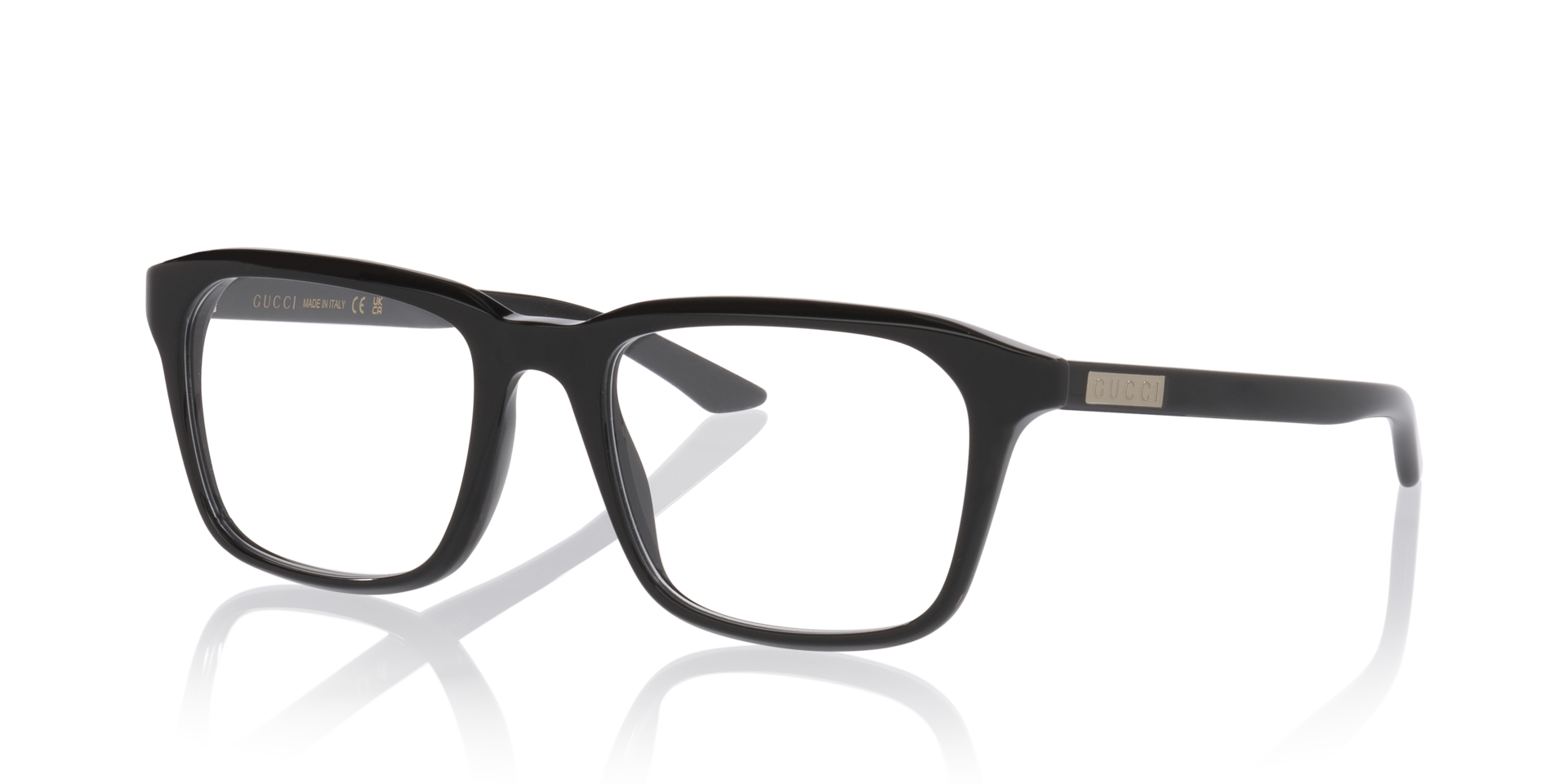 Gg2081O Black AcetateEyeglass Frames for Glasses Direct, Angle View