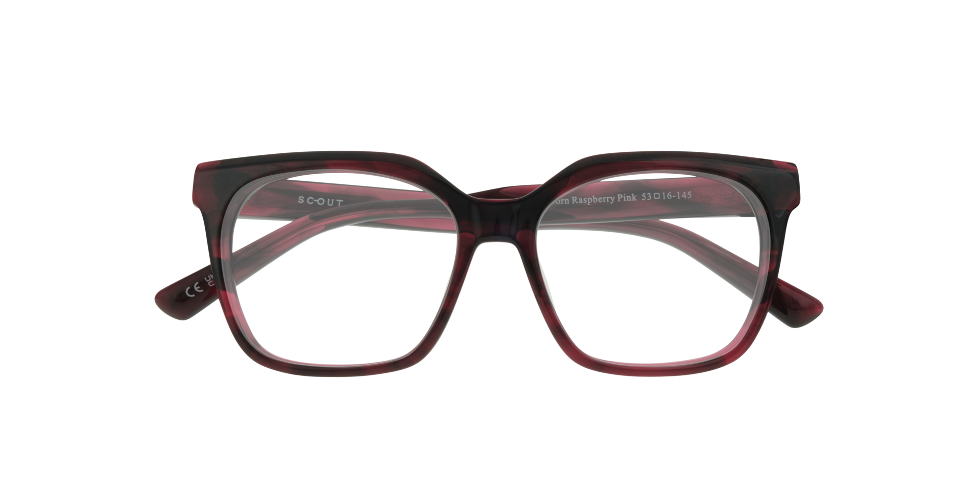 Kiki Horn Raspberry Pink AcetateEyeglass Frames for Glasses Direct, Closed View