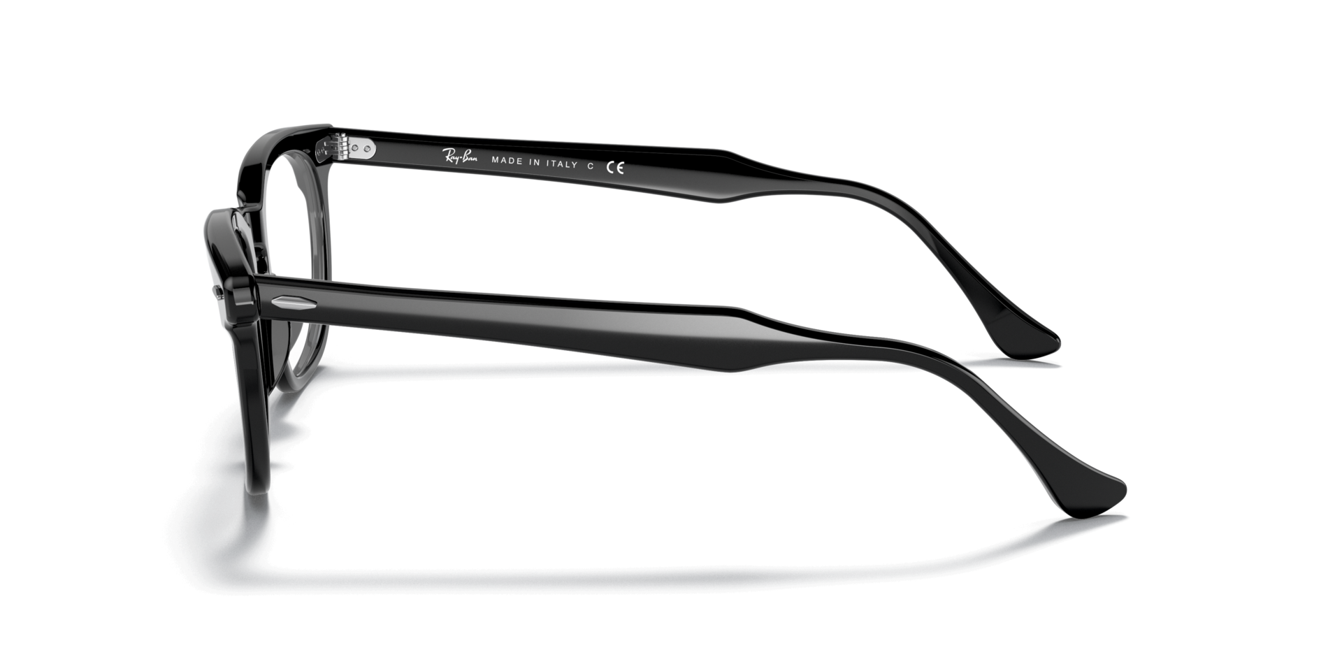Hawkeye Optics Black AcetateEyeglass Frames for Glasses Direct, Side View