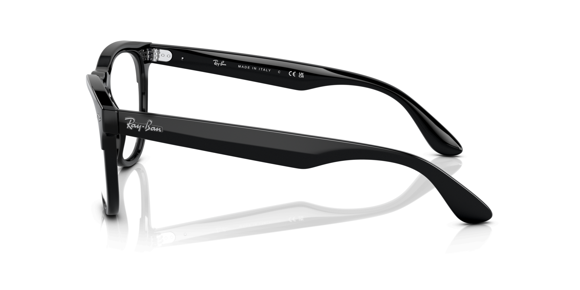 RB4471V Black PlasticEyeglass Frames for Glasses Direct, Side View