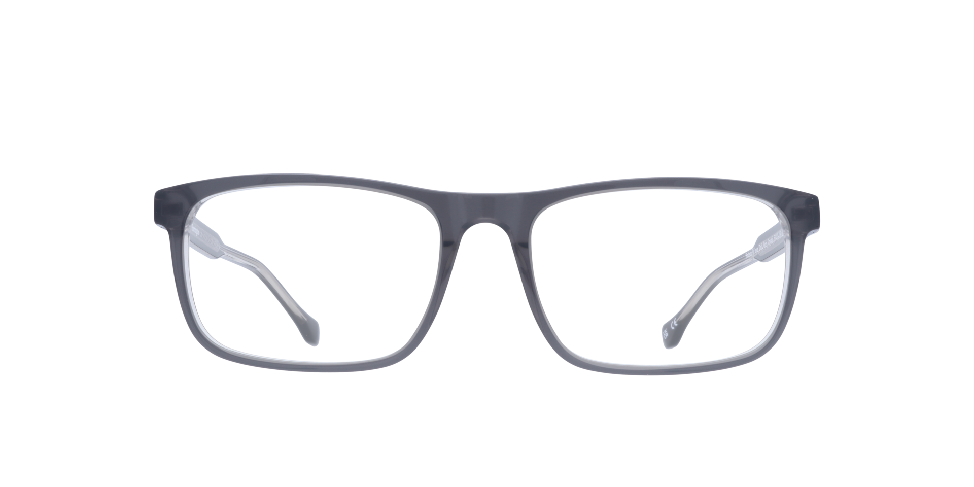 Hudson Bi Layer Dark Grey Crystal AcetateEyeglass Frames for Glasses Direct, Front View