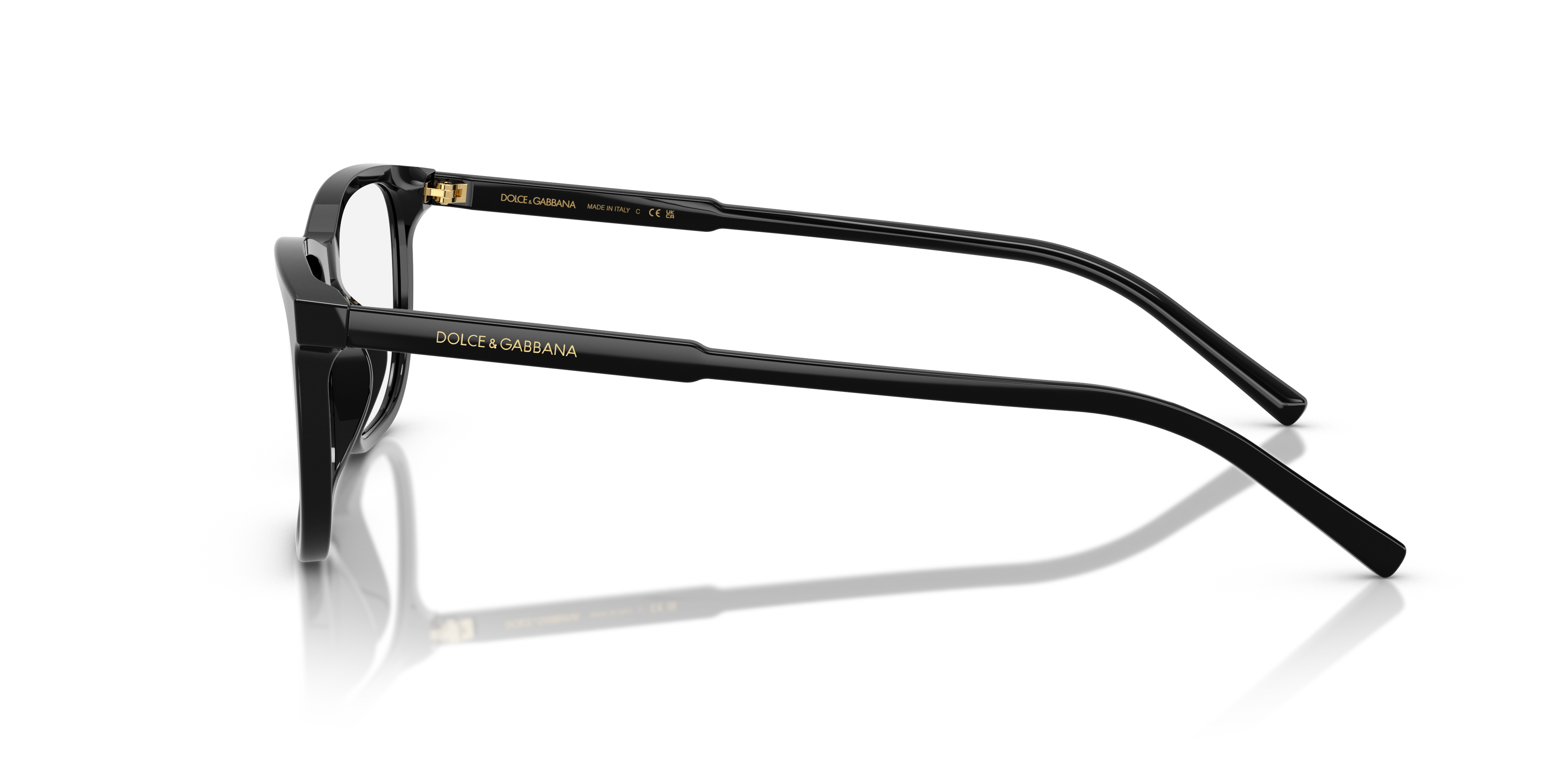 DG3427 Black AcetateEyeglass Frames for Glasses Direct, Side View