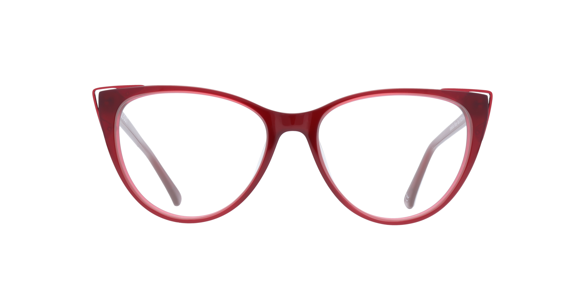 Arabella Shiny Red AcetateEyeglass Frames for Glasses Direct, Front View