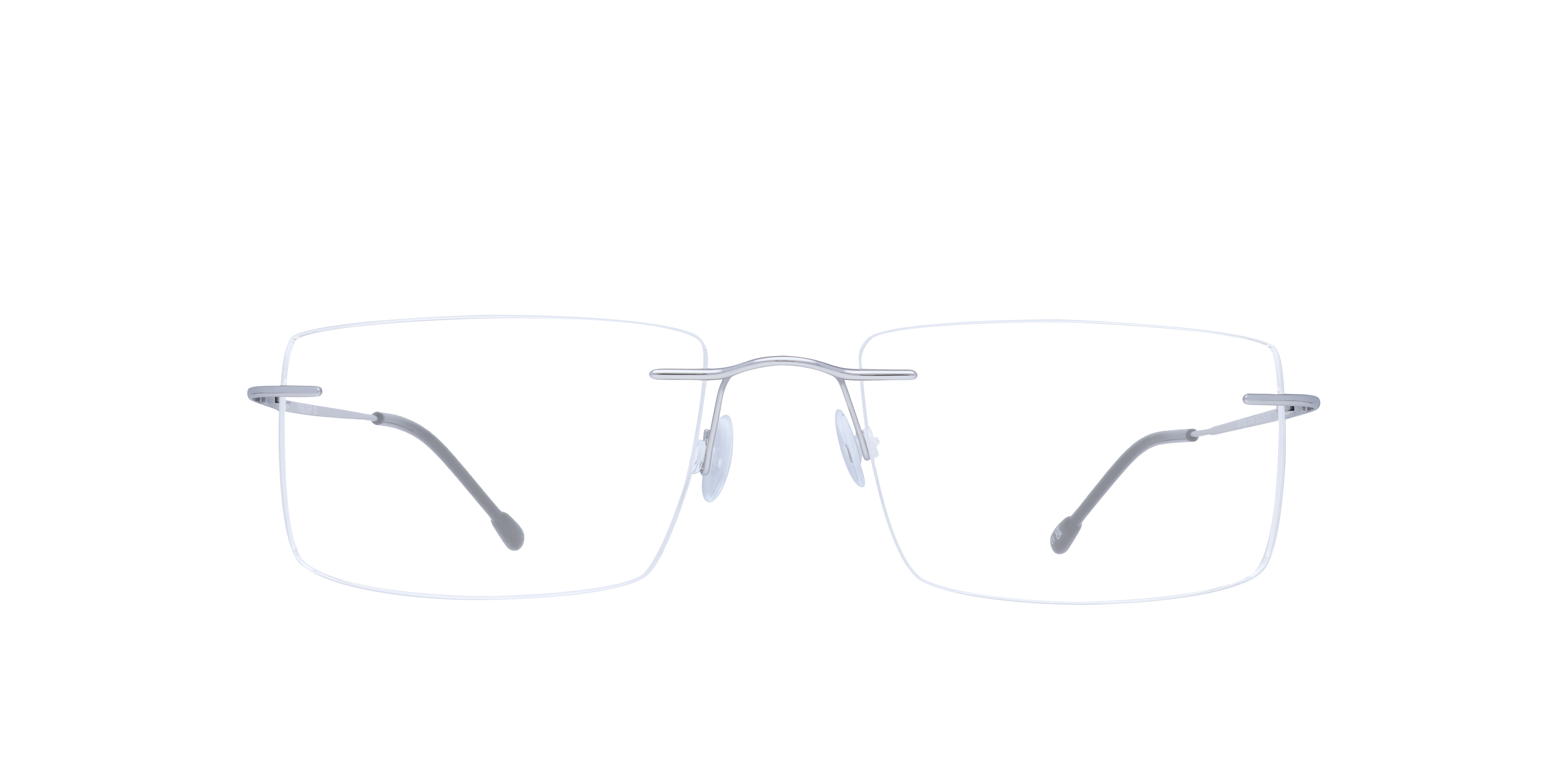 Jennings Silver MetalEyeglass Frames for Glasses Direct, Front View