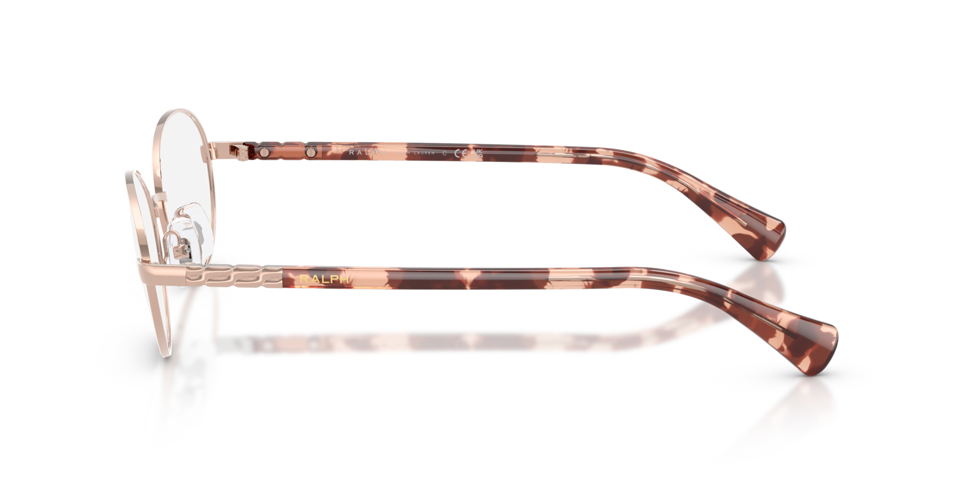 RA6066 Rosegold MetalEyeglass Frames for Glasses Direct, Side View