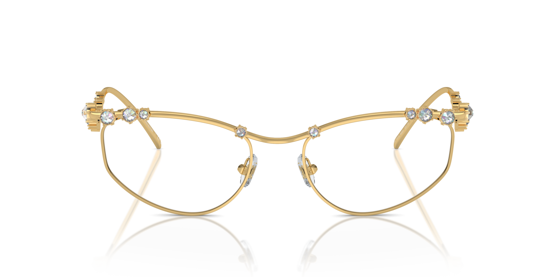 SK1015 Gold MetalEyeglass Frames for Glasses Direct, Front View