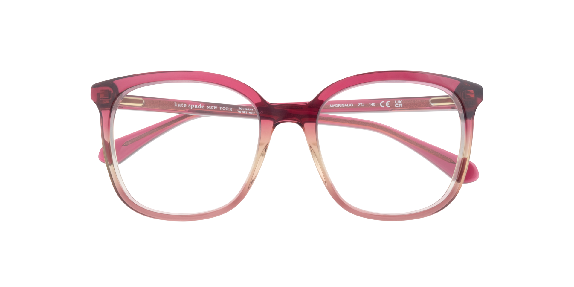 Madrigal/G Multicolor AcetateEyeglass Frames for Glasses Direct, Closed View