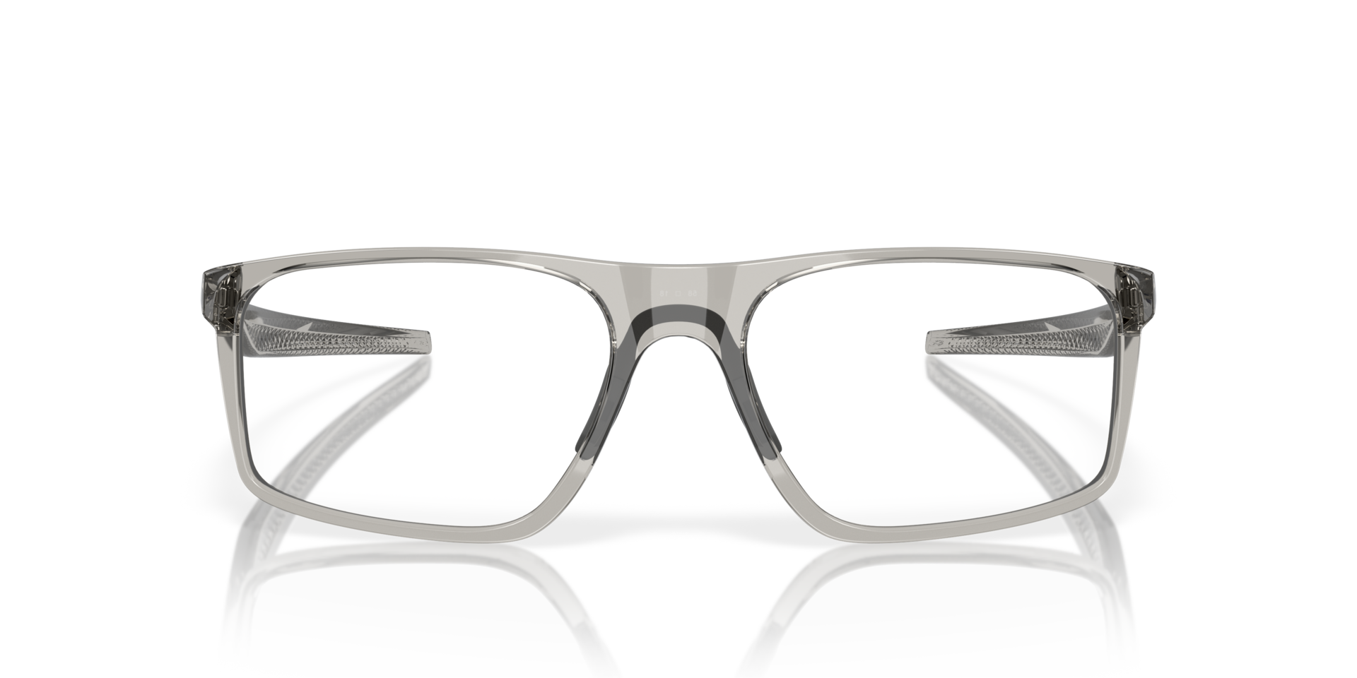Bat Flip Grey Shadow PlasticEyeglass Frames for Glasses Direct, Front View