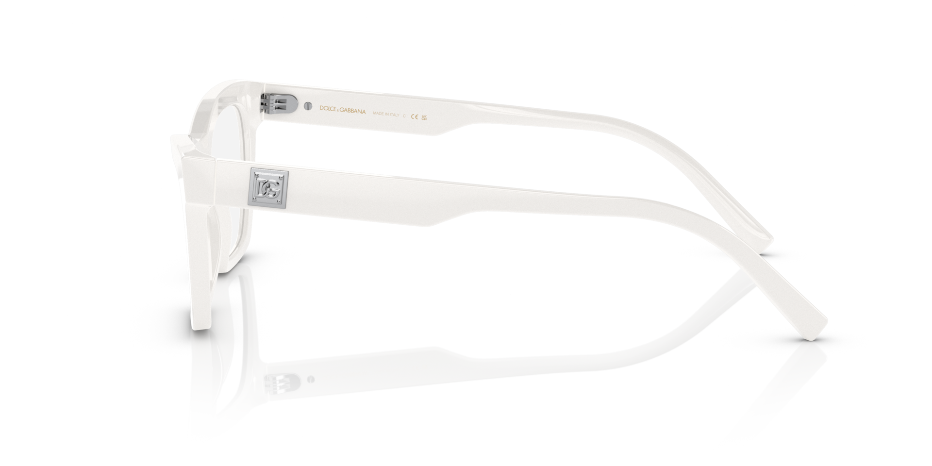 DG3359 White AcetateEyeglass Frames for Glasses Direct, Side View
