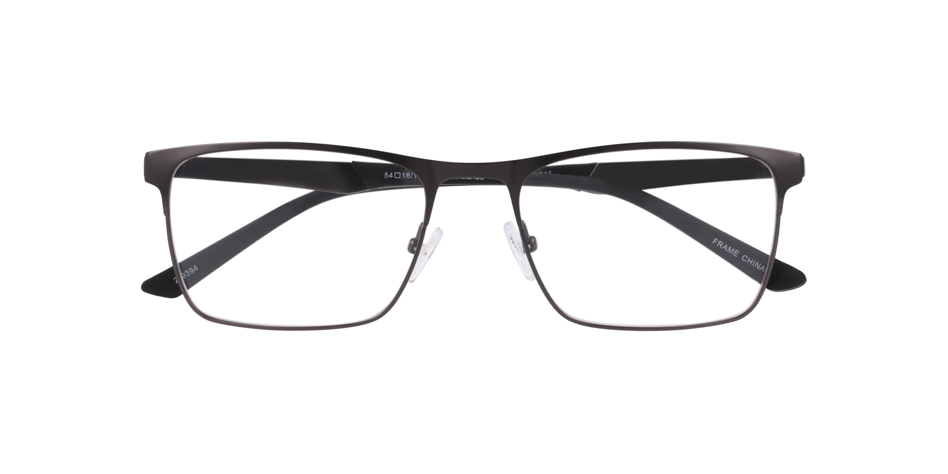 Nb4192 Gunmetal MetalEyeglass Frames for Glasses Direct, Closed View