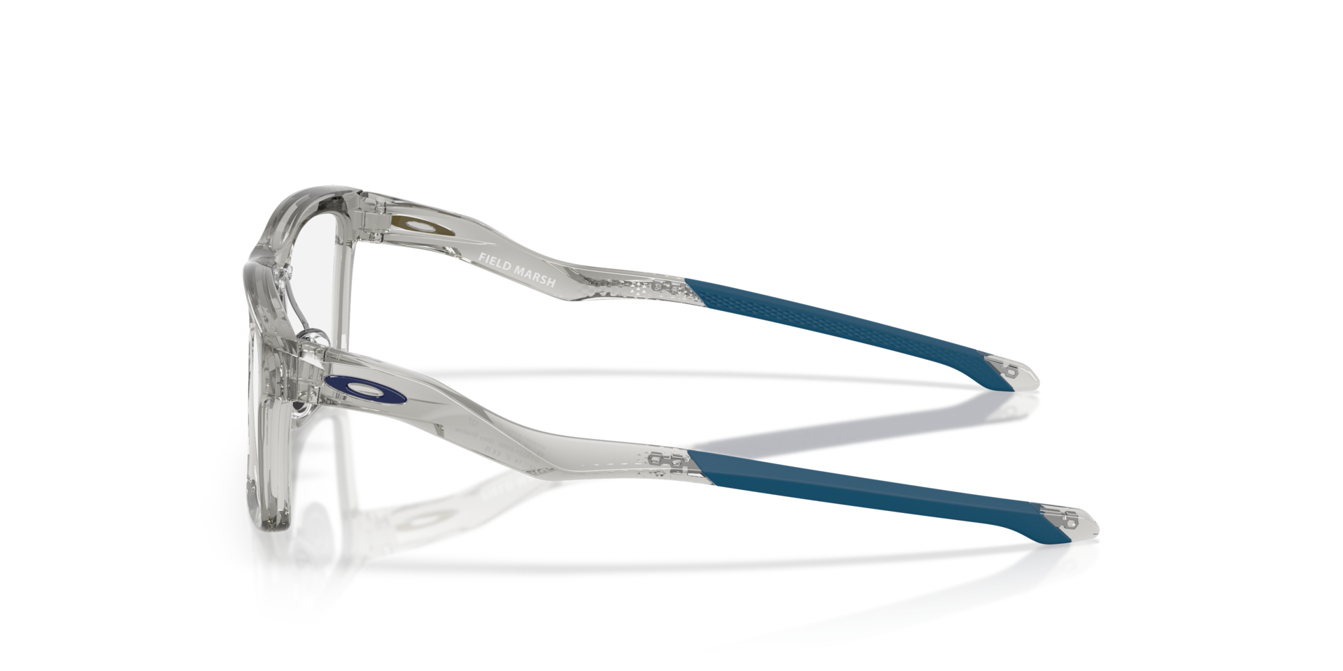 Field Marsh Grey Shadow PlasticEyeglass Frames for Glasses Direct, Side View