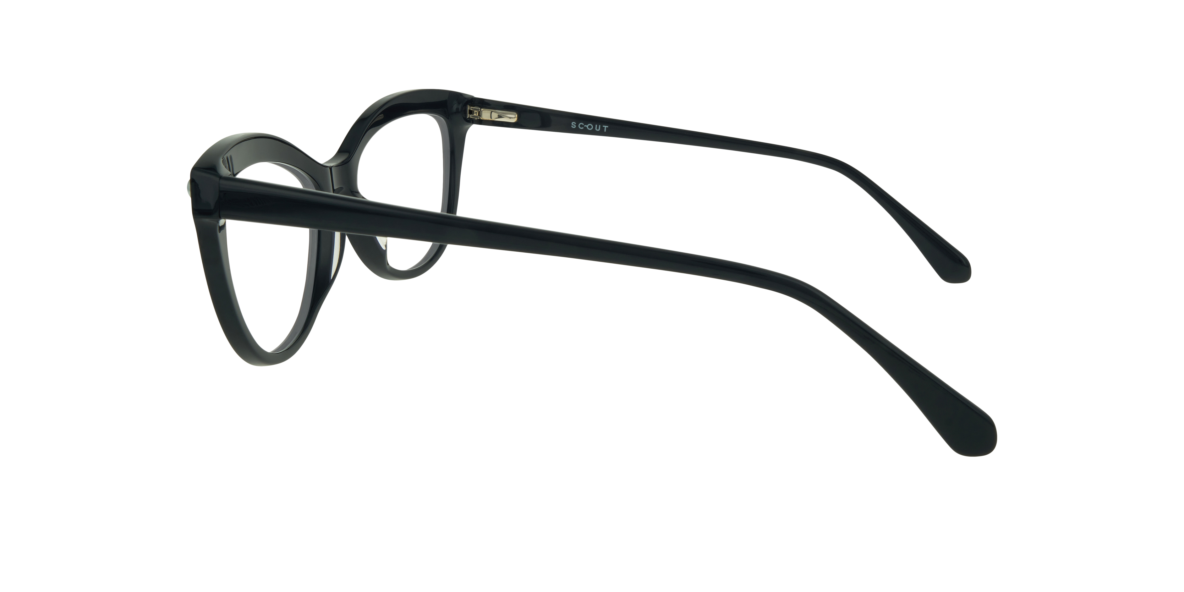 Khloe Navy Blue AcetateEyeglass Frames for Glasses Direct, Side View