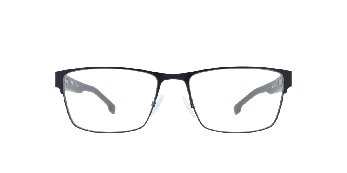 Hugo Boss Men's Black Rectangle Metal Eyeglasses Online - Full Rim - Boss 1040