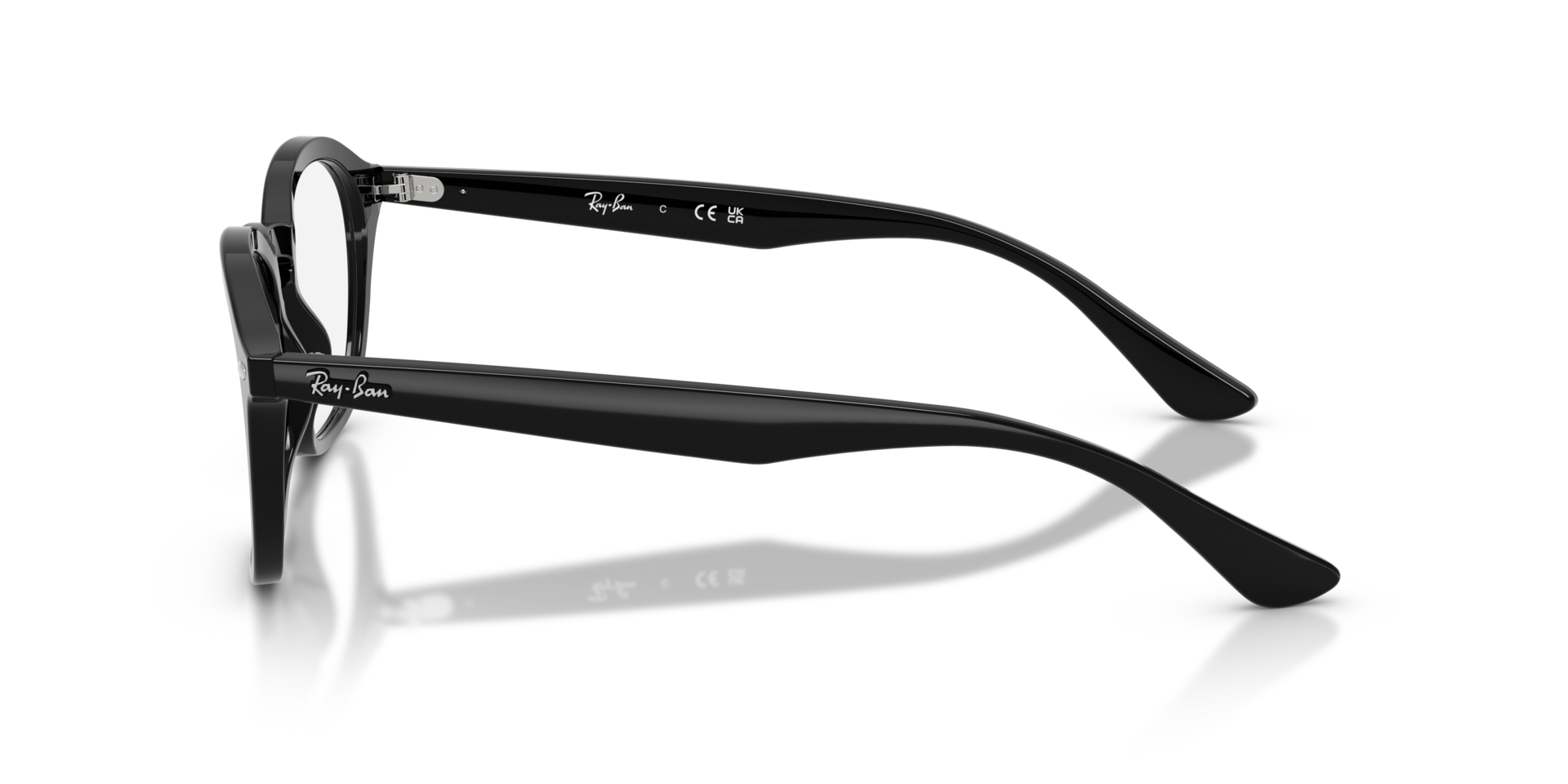RB5451 Black AcetateEyeglass Frames for Glasses Direct, Side View