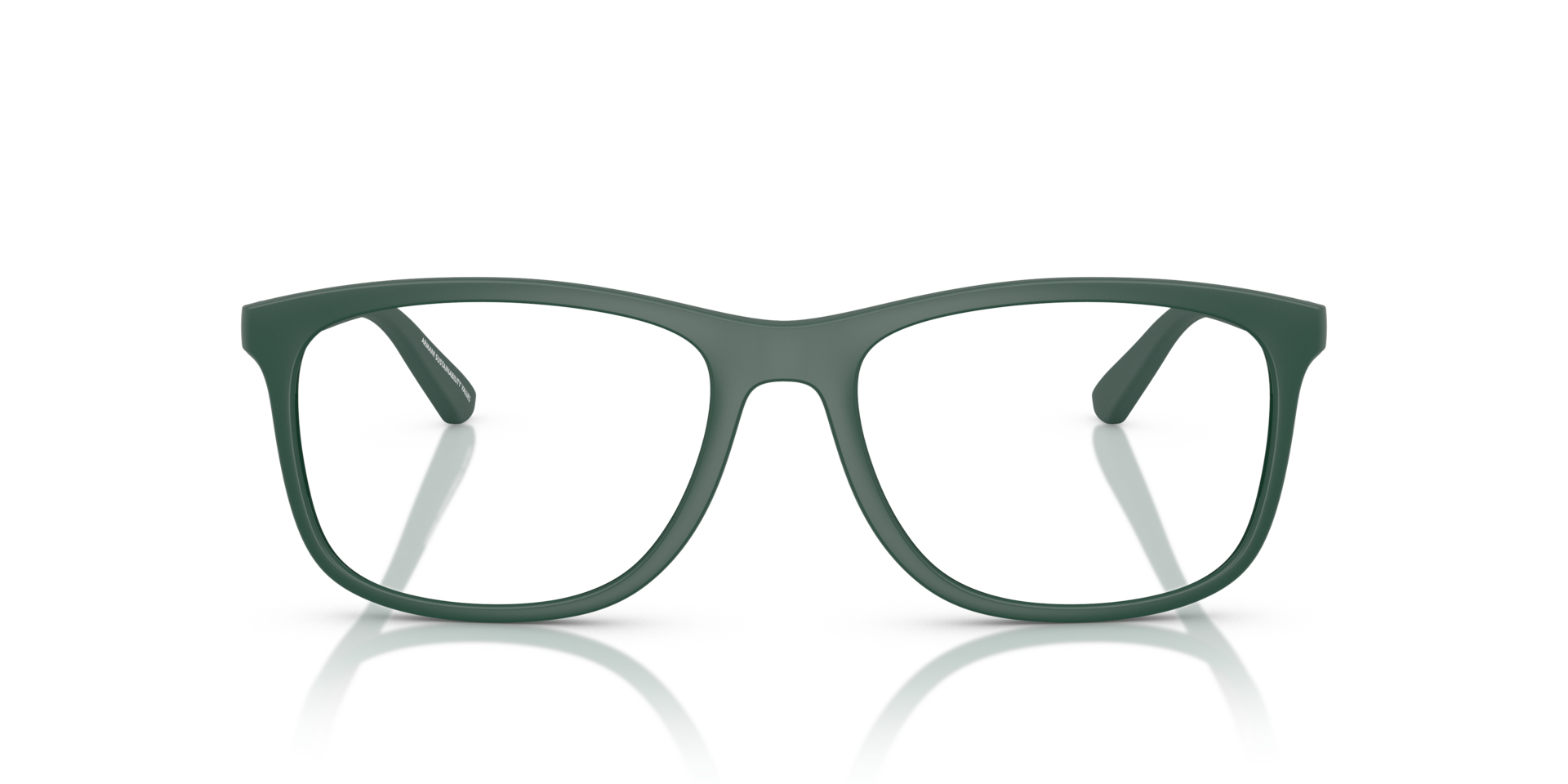 EA3247 Matte Dark Green PlasticEyeglass Frames for Glasses Direct, Front View