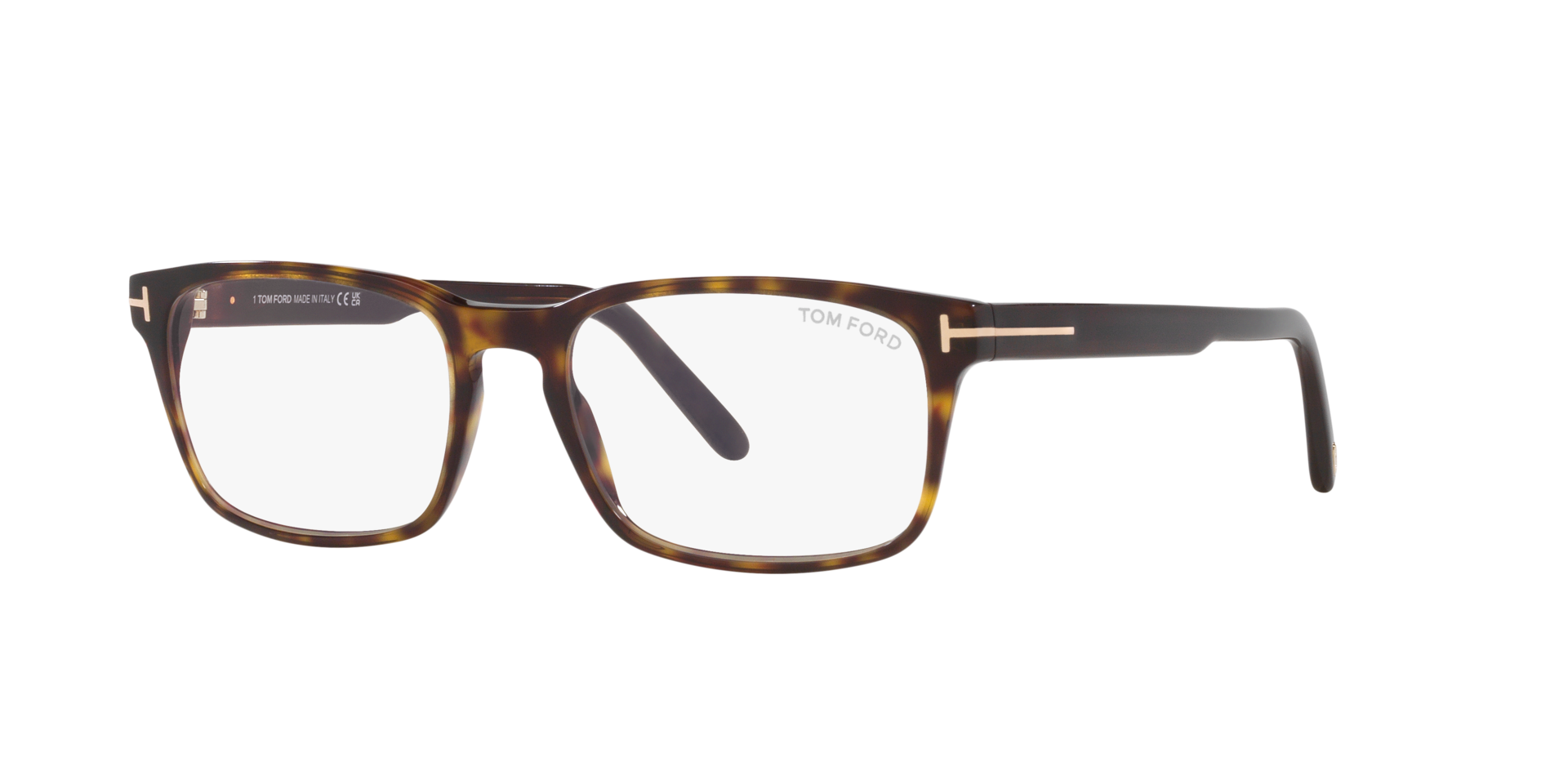 FT5938-B Tortoise Black AcetateEyeglass Frames for Glasses Direct, Angle View