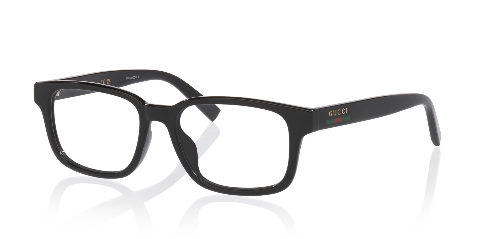 Gg2107Ol Black PlasticEyeglass Frames for Glasses Direct, Angle View