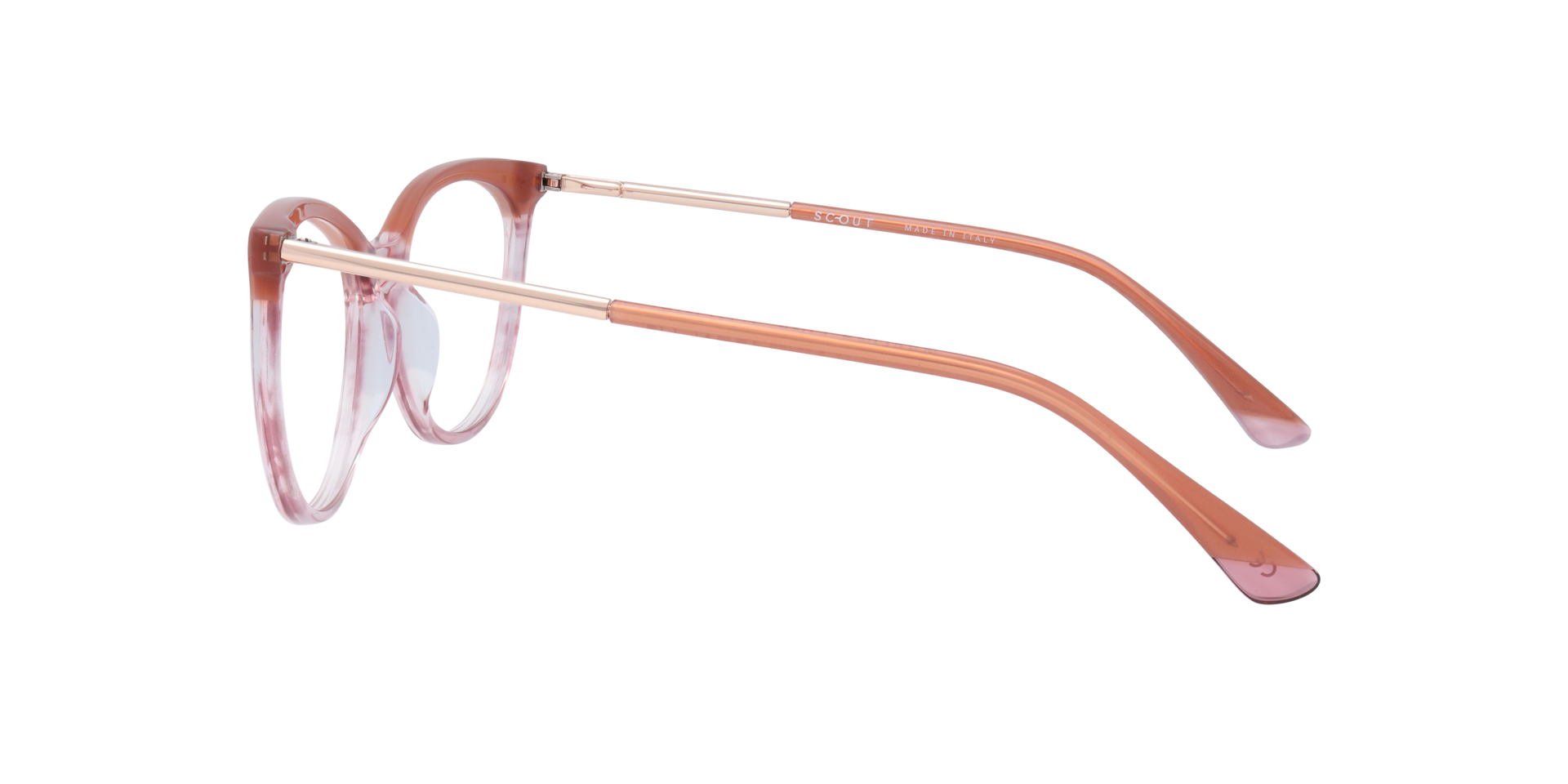 Navona Pink AcetateEyeglass Frames for Glasses Direct, Side View