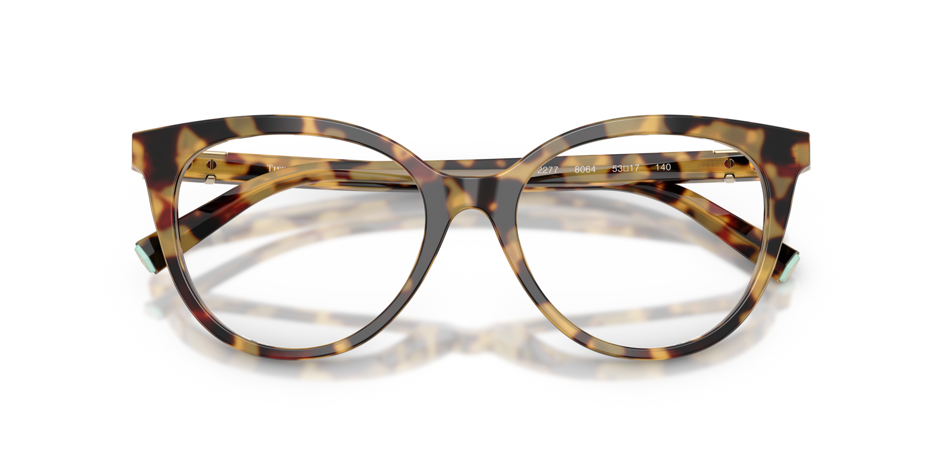 TF2277 Blonde Havana AcetateEyeglass Frames for Glasses Direct, Closed View