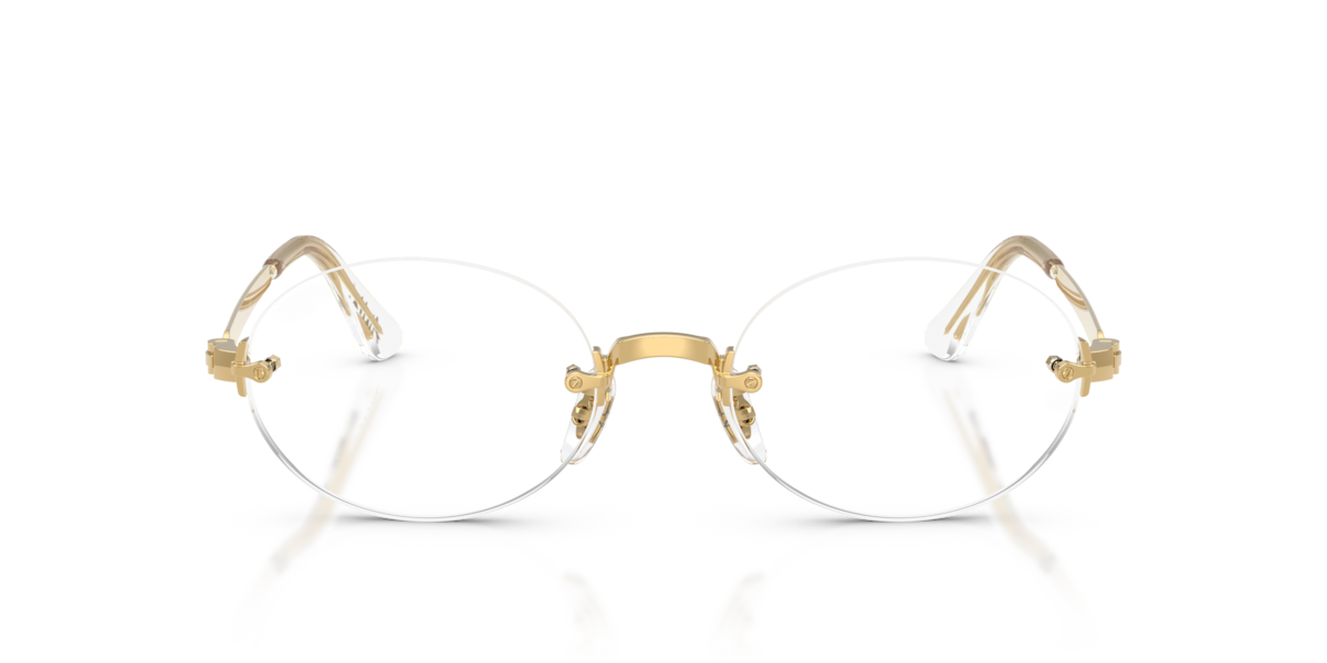 Ray-Ban Unisex Arista Gold Oval Metal Eyeglasses Online - Rimless - Rb3929v Optics By A$Ap Rocky