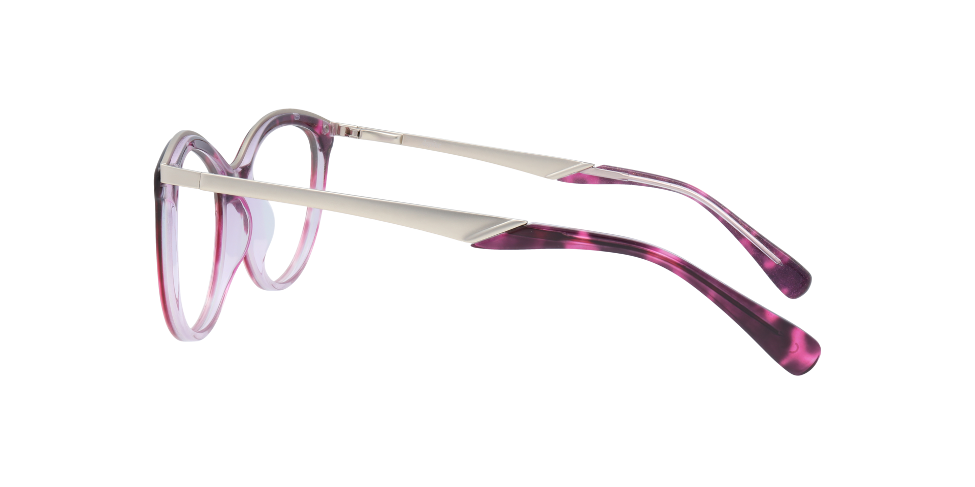 Beatrice Gradient Pink AcetateEyeglass Frames for Glasses Direct, Side View