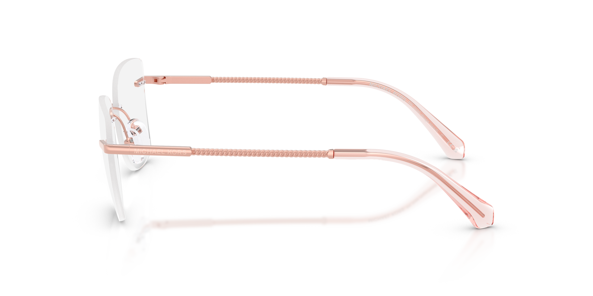 MK3099 Rose Gold MetalEyeglass Frames for Glasses Direct, Side View