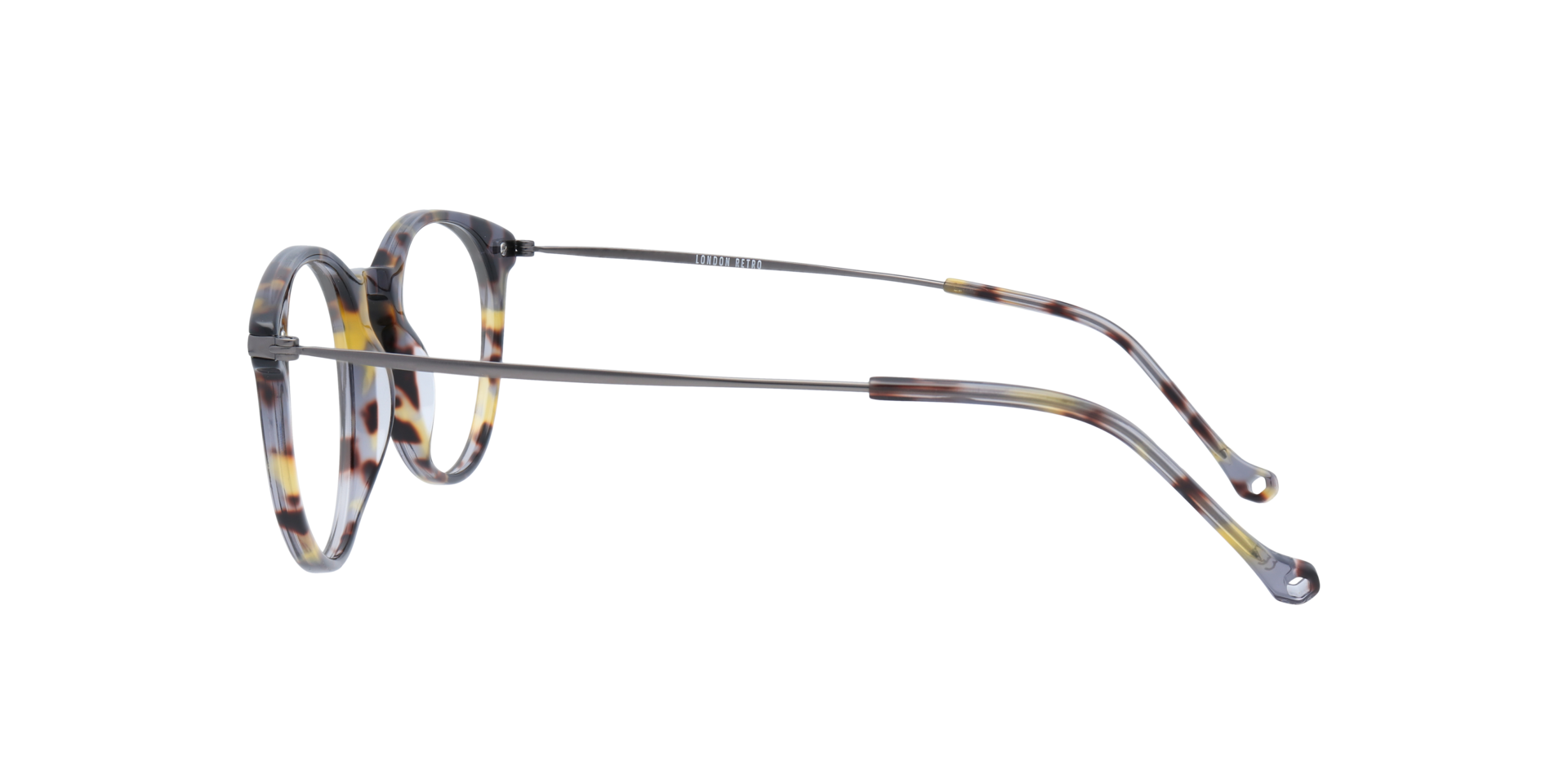 Albion Grey Havana AcetateEyeglass Frames for Glasses Direct, Side View
