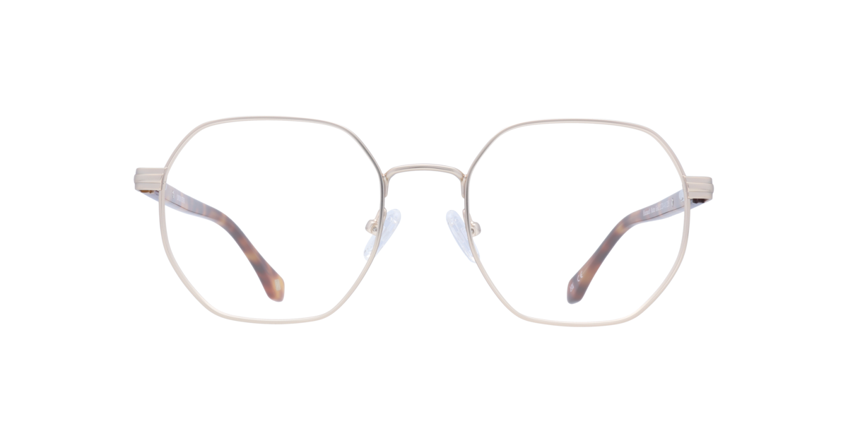 Matte Gold irregular Metal eyeglasses Online - Full Rim - Hainault