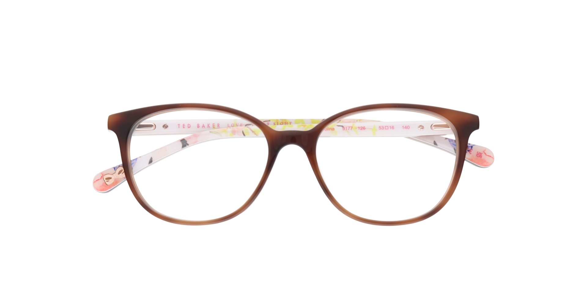 TB9177 Brown AcetateEyeglass Frames for Glasses Direct, Closed View