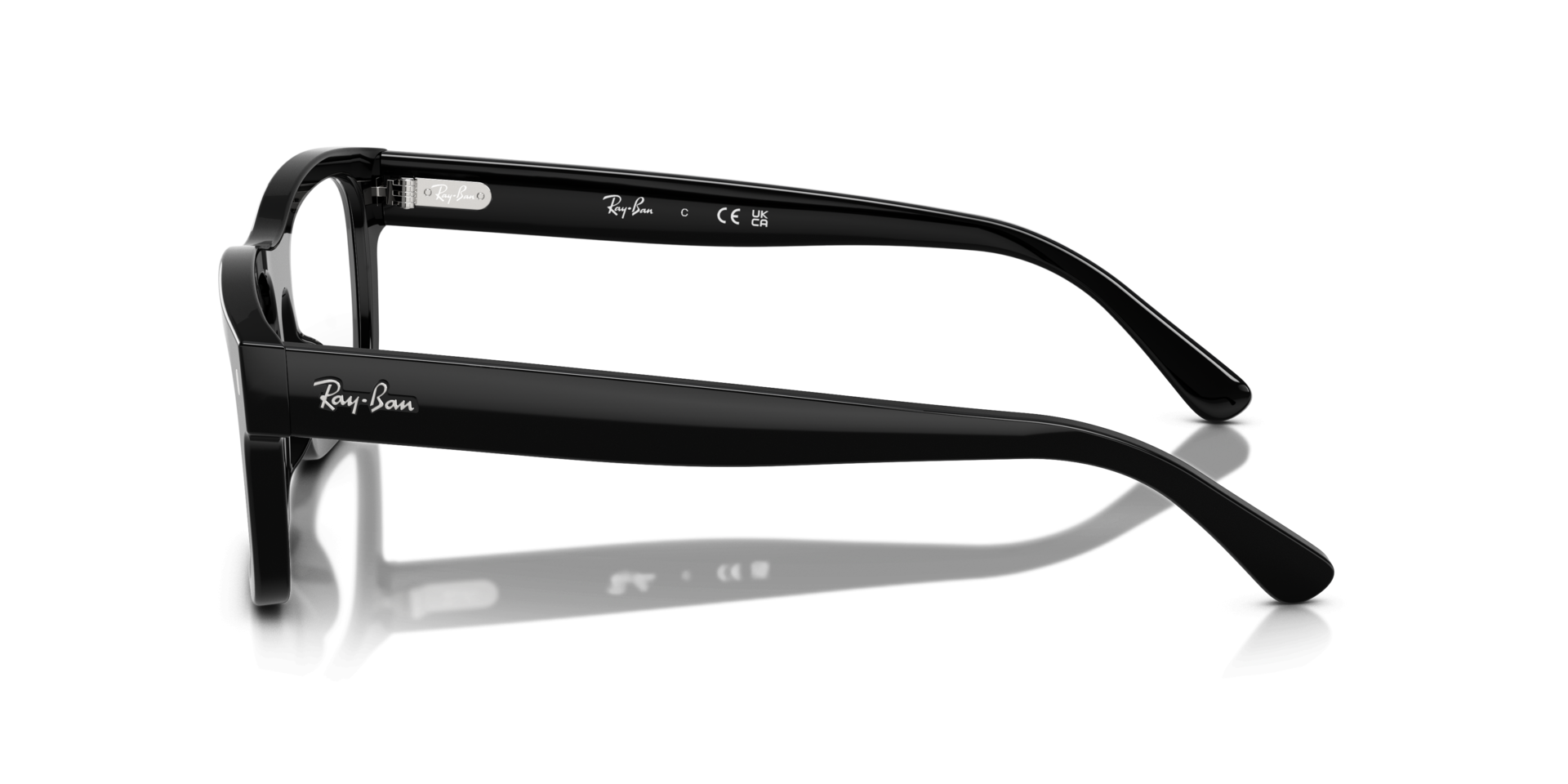 RB5435 Black AcetateEyeglass Frames for Glasses Direct, Side View