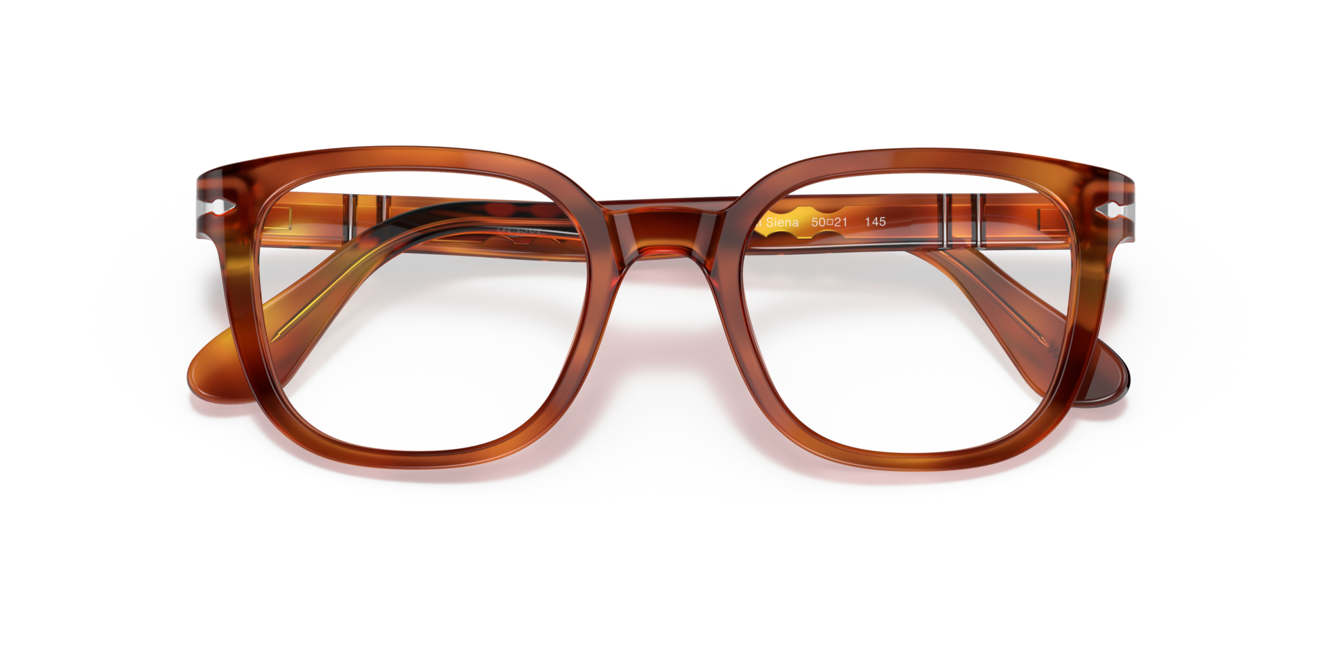 PO3263V Terra Di Siena AcetateEyeglass Frames for Glasses Direct, Closed View