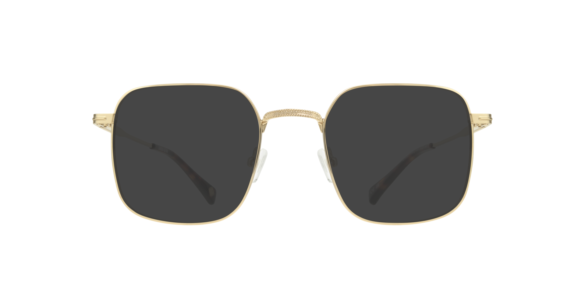 Kensal Shiny Gold MetalEyeglass Frames for Glasses Direct, with Tinted Lenses