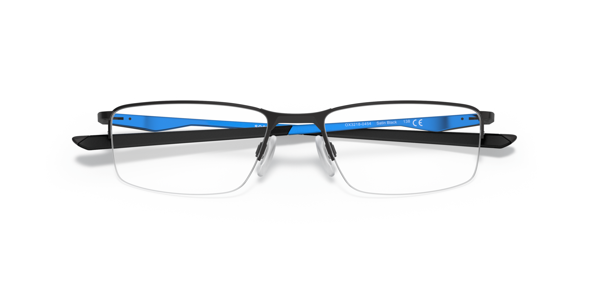 Socket 5.5 Cobalt Collection Satin Black MetalEyeglass Frames for Glasses Direct, Closed View