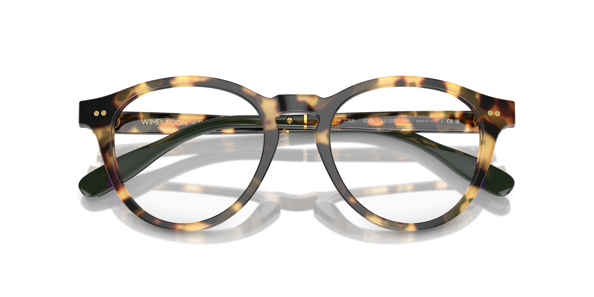PH2268 Shiny Tortoise Brown AcetateEyeglass Frames for Glasses Direct, Closed View