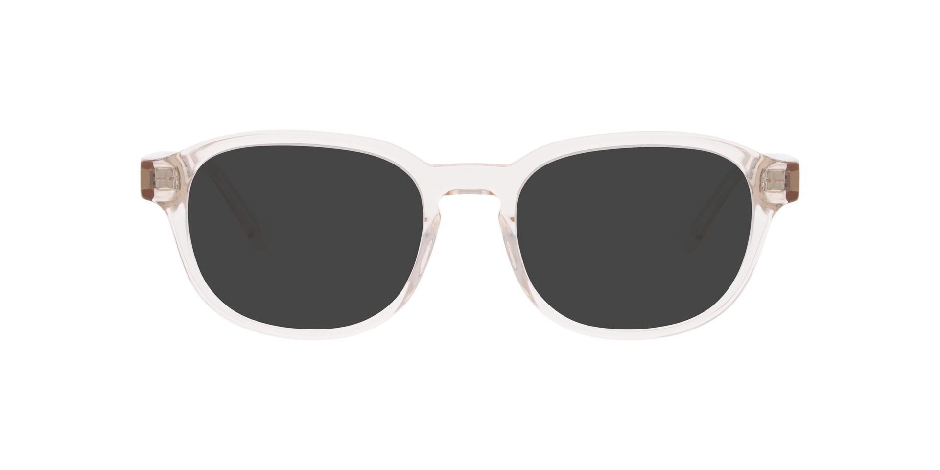 Miró Transparent Light Brown AcetateEyeglass Frames for Glasses Direct, with Tinted Lenses