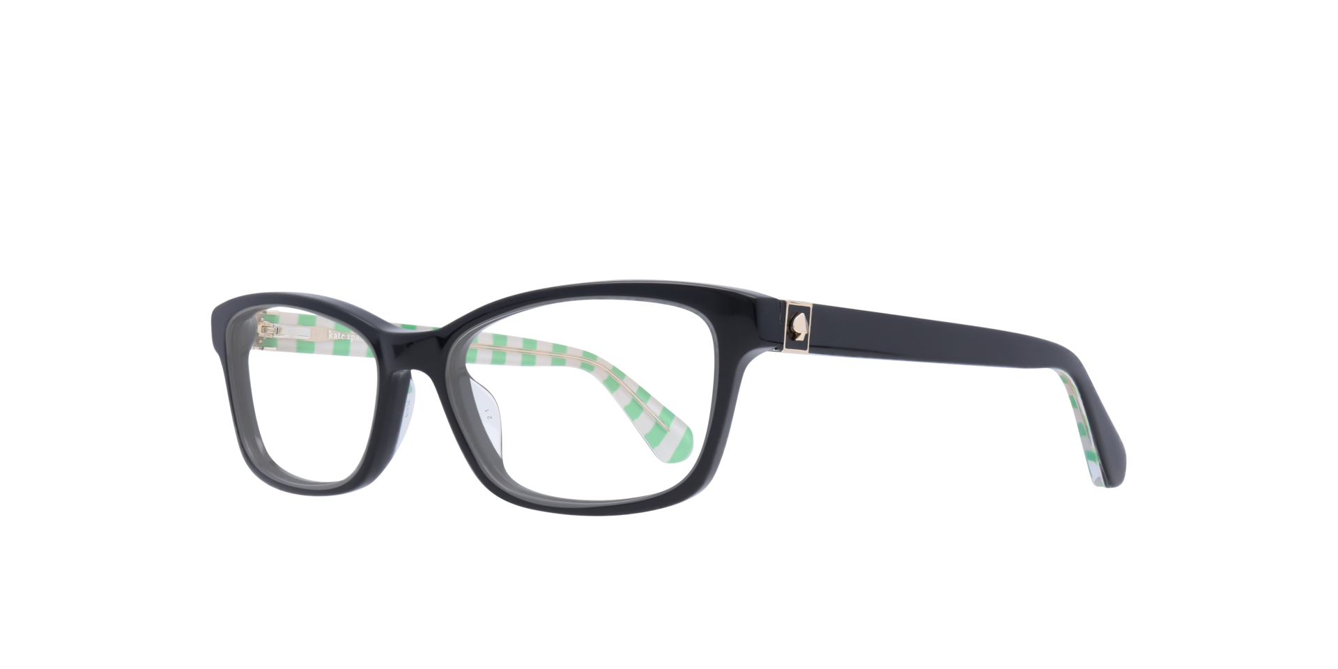 Renne Black AcetateEyeglass Frames for Glasses Direct, Angle View