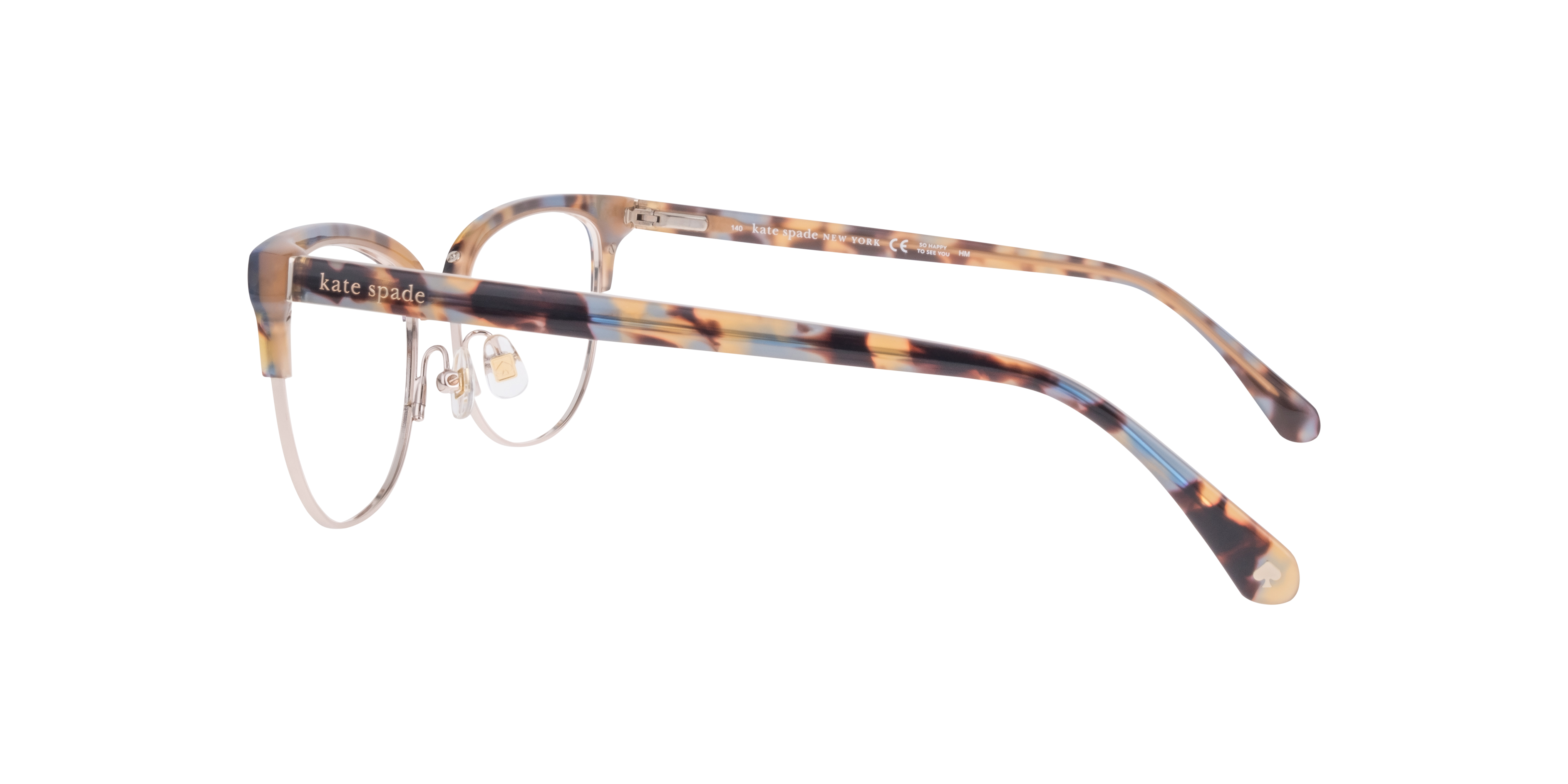 Paityn/G Light Tortoise MetalEyeglass Frames for Glasses Direct, Side View