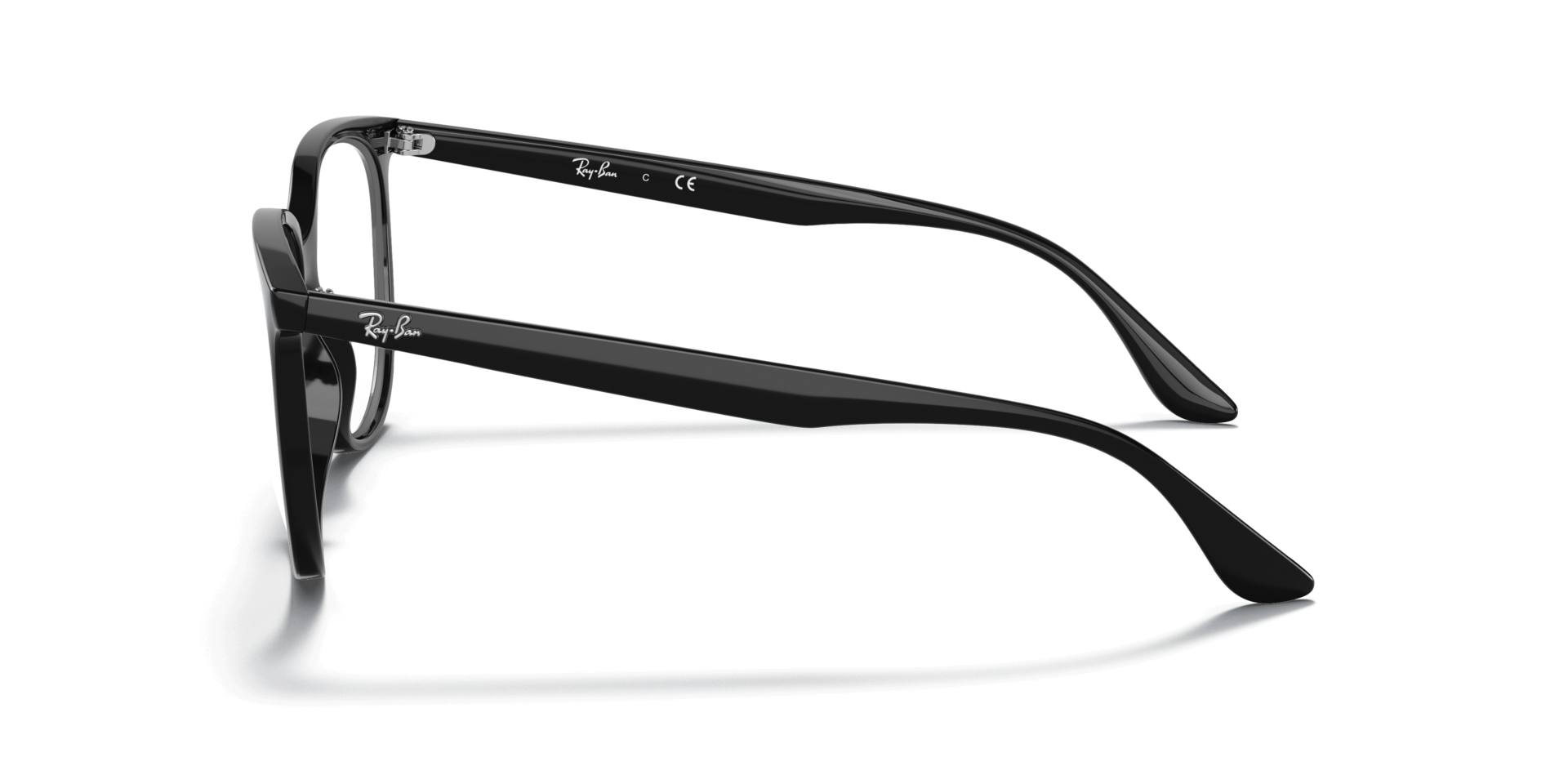 RB4378V Black PlasticEyeglass Frames for Glasses Direct, Side View