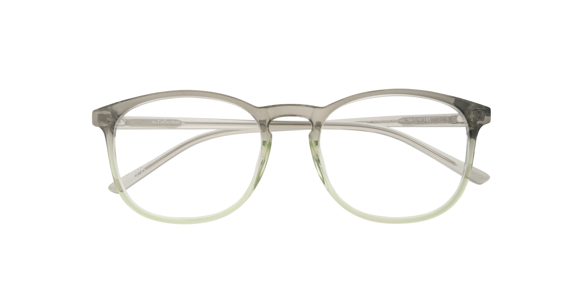 Lake Gradient Green PlasticEyeglass Frames for Glasses Direct, Closed View