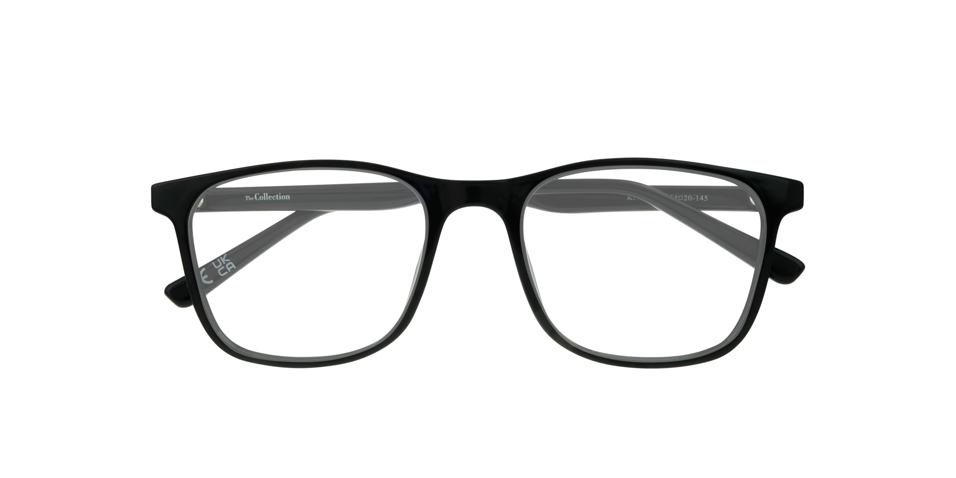 Kris Black PlasticEyeglass Frames for Glasses Direct, Closed View
