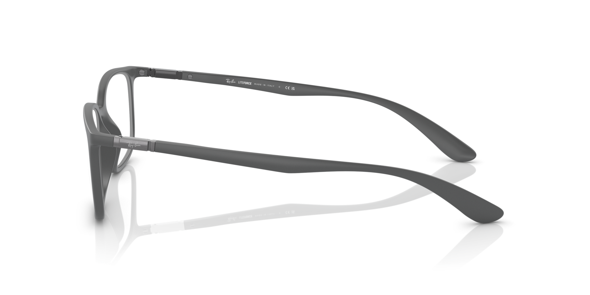 RB7208 Grey PlasticEyeglass Frames for Glasses Direct, Side View
