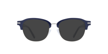 Solid Navy Blue Grange -  Metal Sunglasses