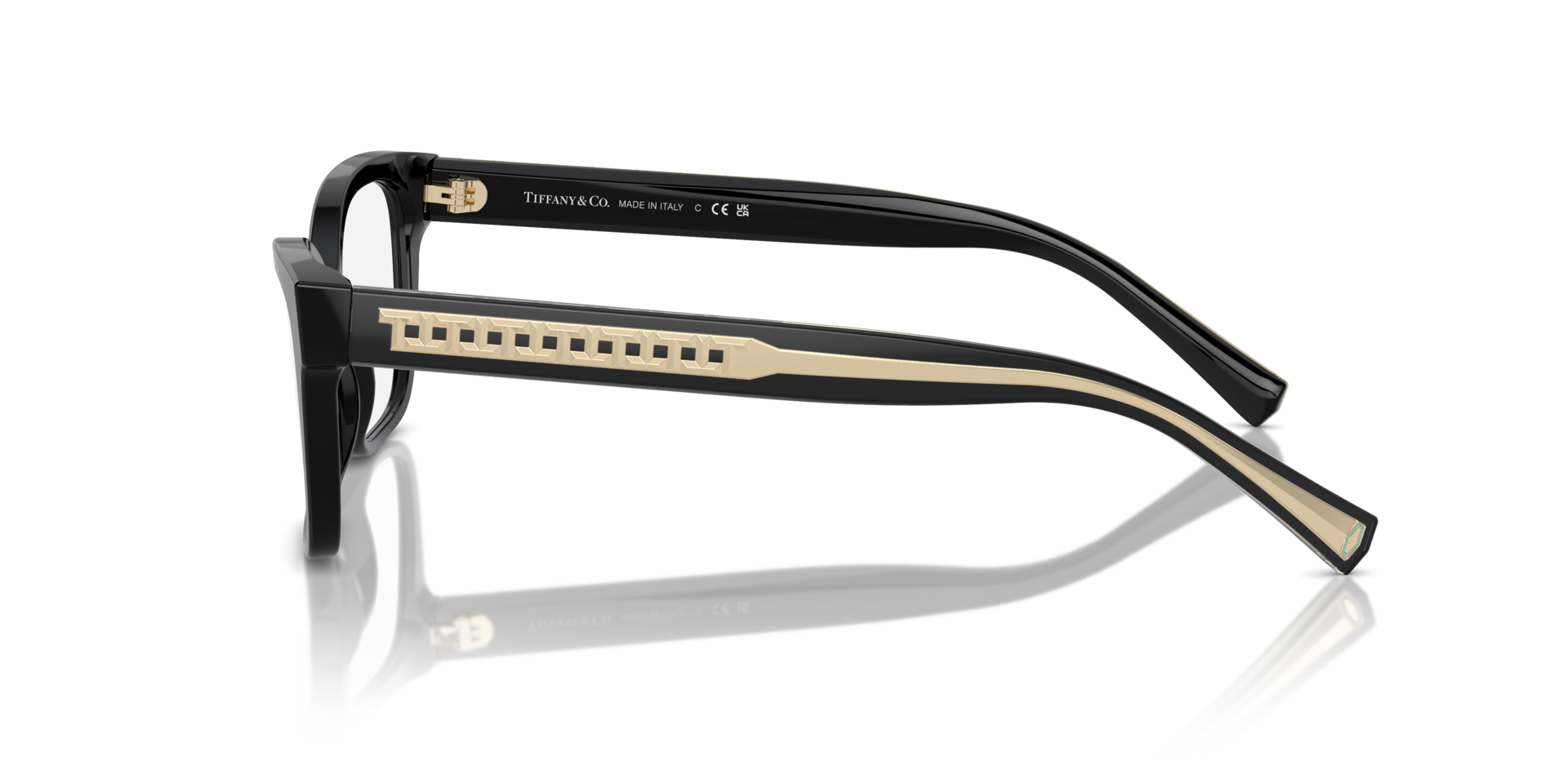 TF2249 Black AcetateEyeglass Frames for Glasses Direct, Side View