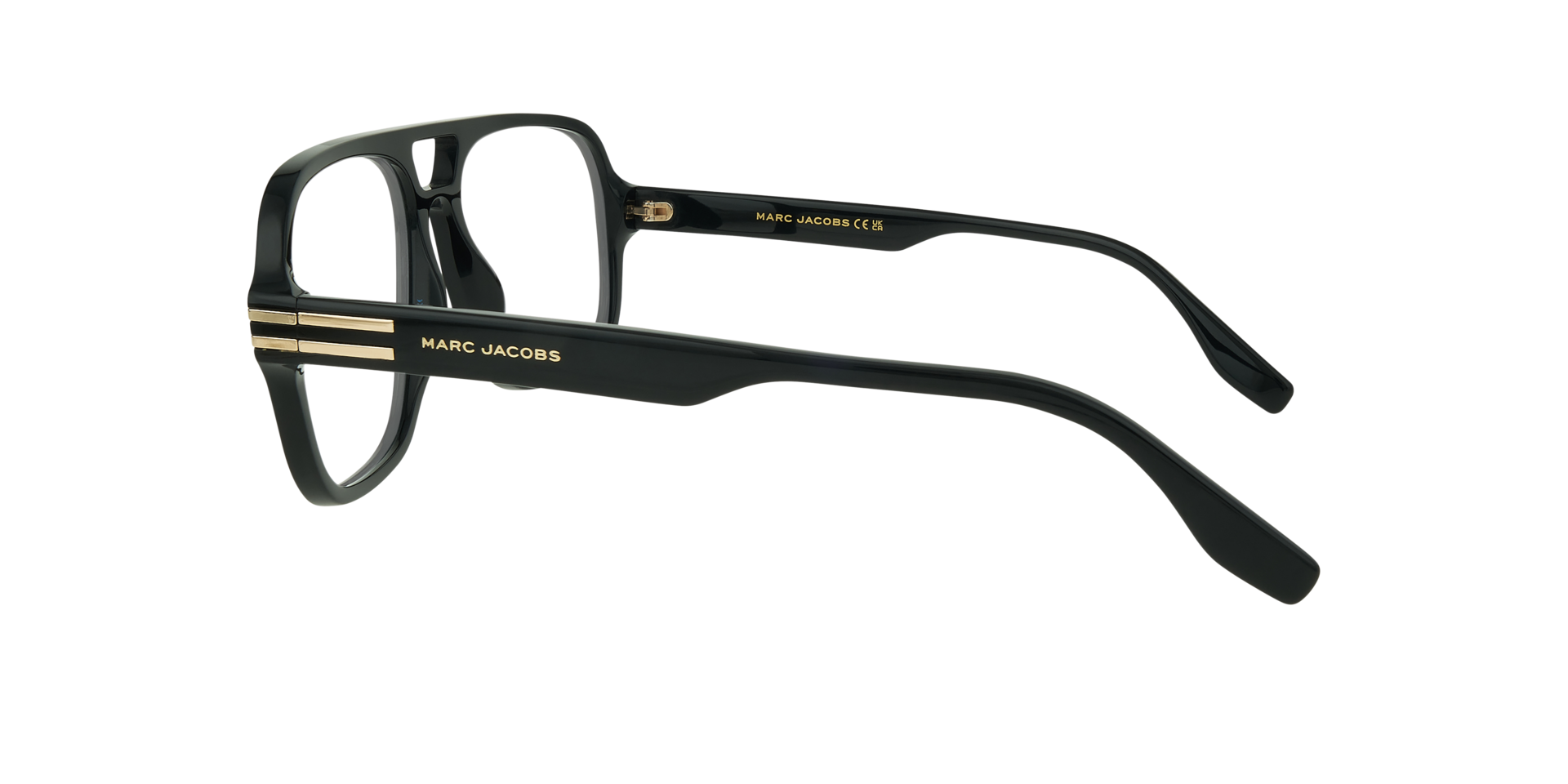 MARC 755 Black AcetateEyeglass Frames for Glasses Direct, Side View