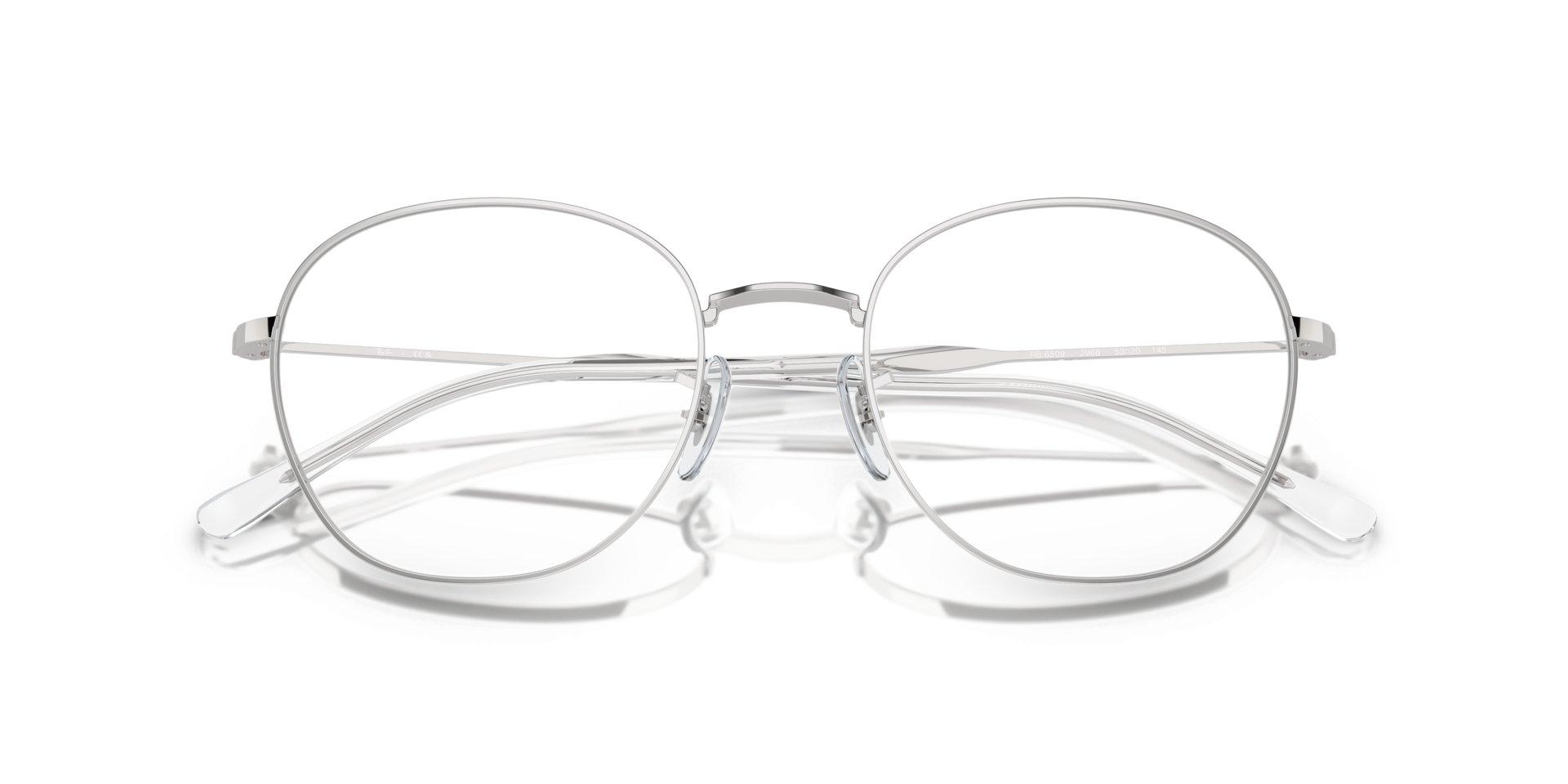 RB6509 Silver MetalEyeglass Frames for Glasses Direct, Closed View