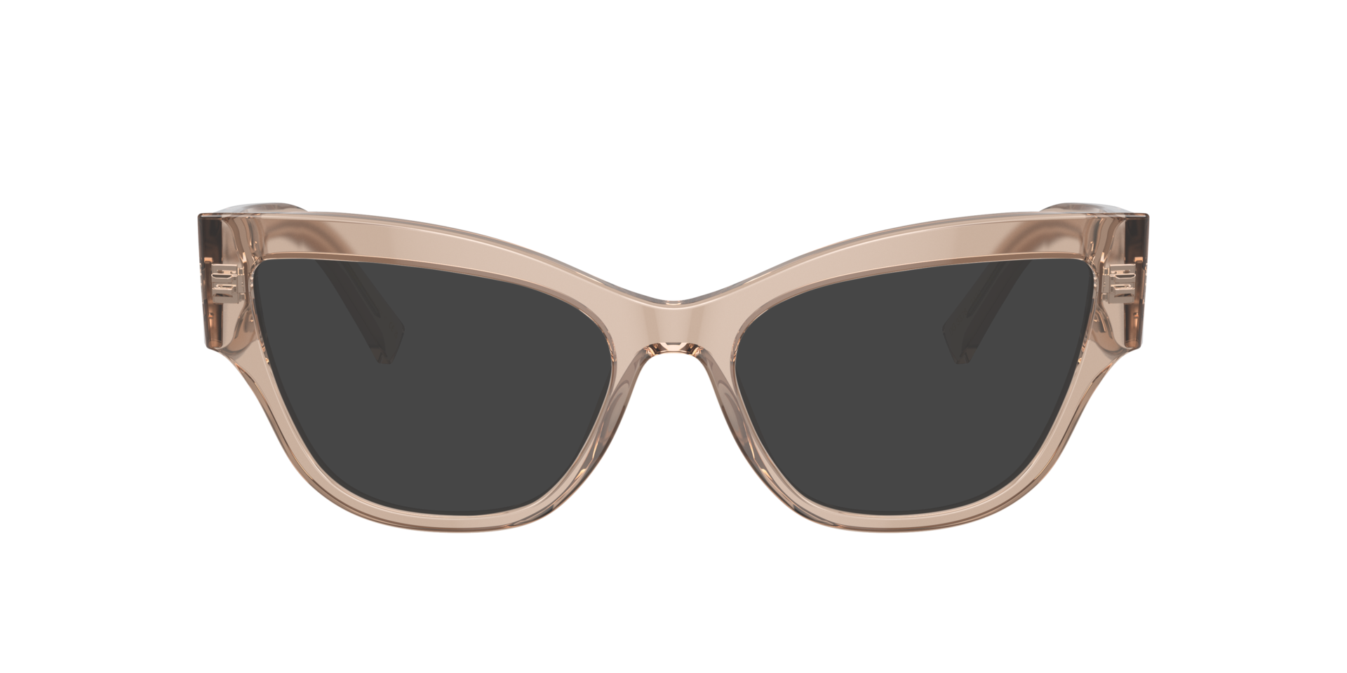DG3378 Transparent Camel AcetateEyeglass Frames for Glasses Direct, with Tinted Lenses